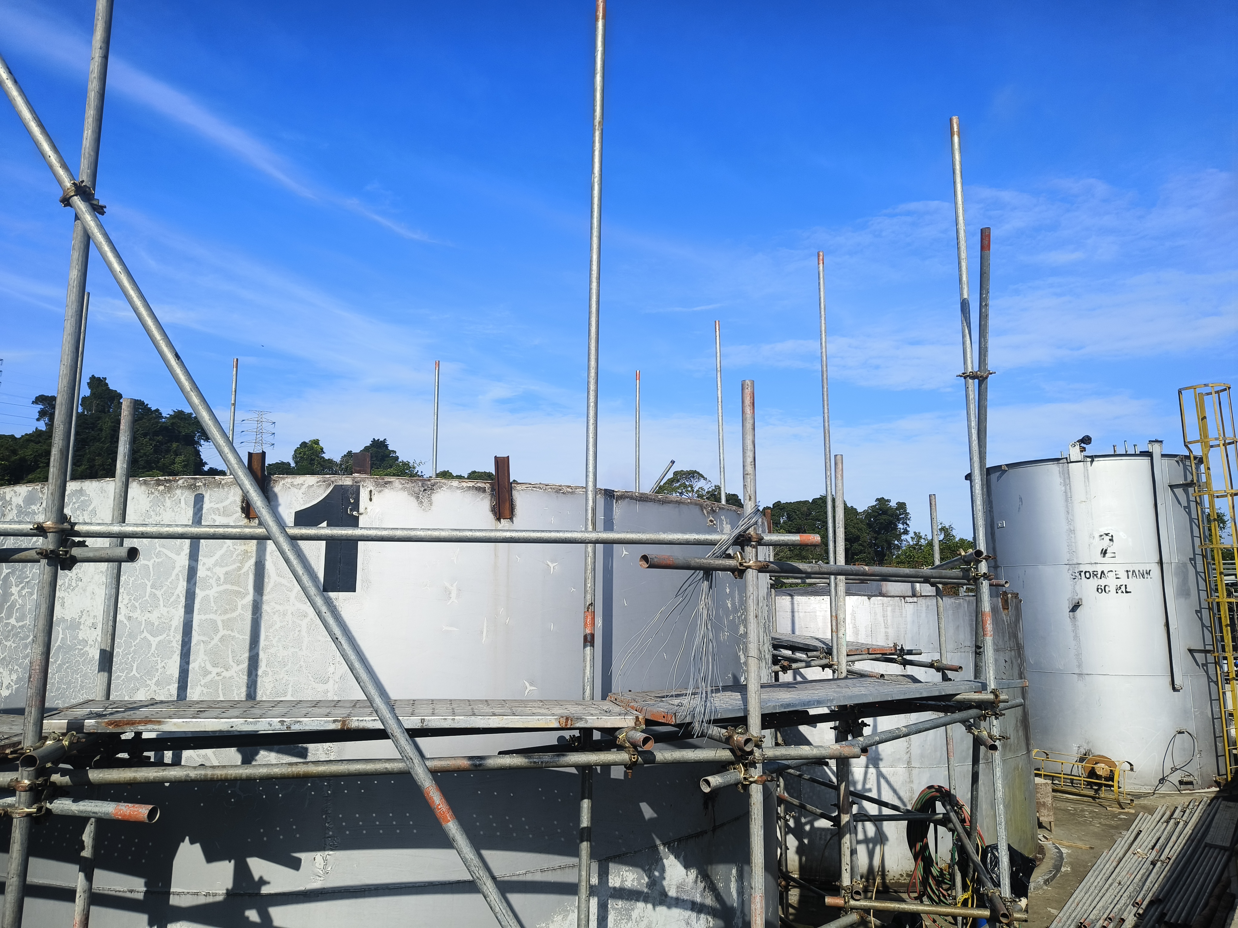 Persiapan Pemasangan Tengki  250KL sebanyak 2 Sheell